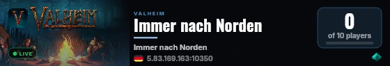 Immer nach Norden live status badge