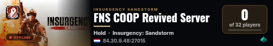 FNS COOP Revived Server live status badge