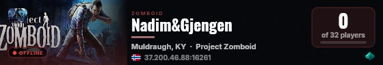 Nadim&Gjengen live status badge
