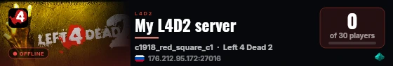 My L4D2 server live status badge