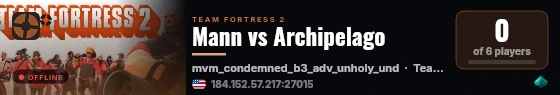 Mann vs Archipelago live status badge
