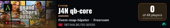 J4N qb-core live status badge