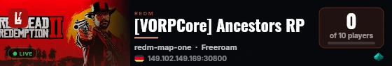 [VORPCore] Ancestors RP live status badge