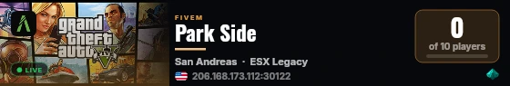 Park Side live status badge