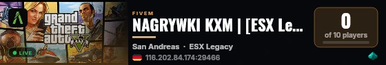 NAGRYWKI KXM | [ESX Legacy] live status badge