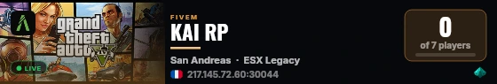 KAI RP live status badge