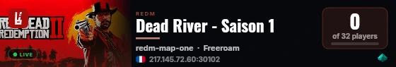 Dead River - Saison 1 live status badge