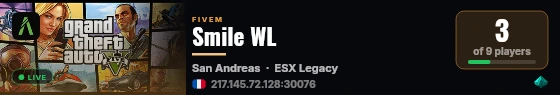 Smile WL live status badge