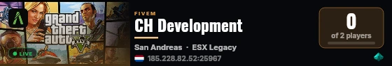 CH Development live status badge