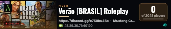 Verão [BRASIL] Roleplay live status badge