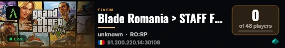 Blade Romania > STAFF FREE > TX FREE live status badge