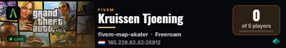 Kruissen Tjoening live status badge