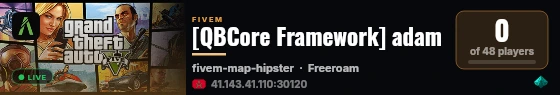 [QBCore Framework] adam live status badge
