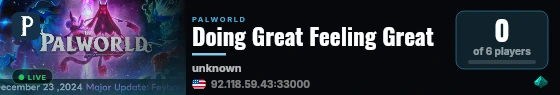 Doing Great Feeling Great live status badge