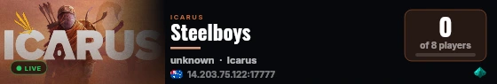 Steelboys live status badge