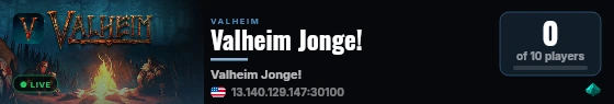 Valheim Jonge! live status badge