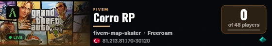 Corro RP live status badge
