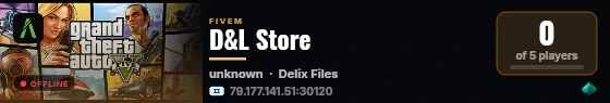 D&L Store live status badge