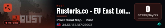 Rustoria.co - EU East Long | JUST WIPED 10.09 live status badge