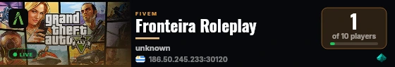 Fronteira Roleplay live status badge