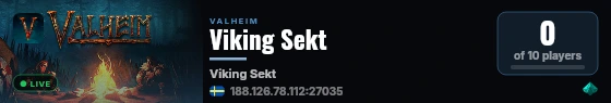 Viking Sekt live status badge