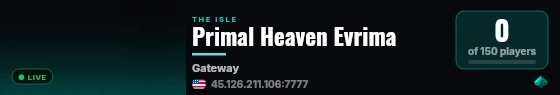 Primal Heaven Evrima live status badge