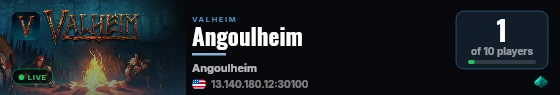 Angoulheim live status badge