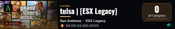 [FiveM Basic Server] tulsa live status badge