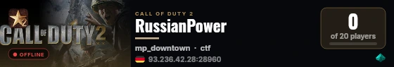 RussianPower live status badge