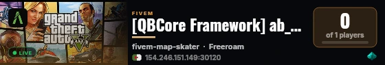 [QBCore Framework] ab_server live status badge