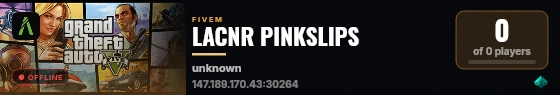 LACNR PINKSLIPS live status badge
