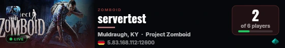 servertest live status badge