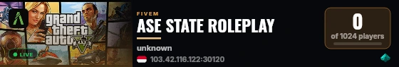 ASE STATE ROLEPLAY live status badge