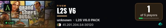 L2S V6 live status badge