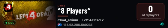 ^8 Players^ live status badge