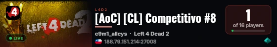 [AoC] [CL] Competitivo #8 live status badge