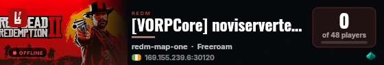 [VORPCore] noviservertest-me live status badge