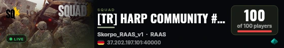 [TR] HARP COMMUNITY #1 | discord.gg/harp | harpcommunity.com live status badge