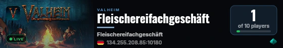 Fleischereifachgeschäft live status badge