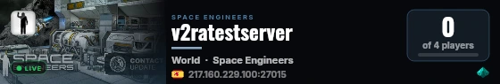 v2ratestserver live status badge