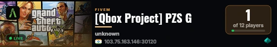 [Qbox Project] PZS G live status badge