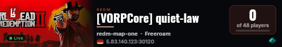 [VORPCore] quiet-law live status badge