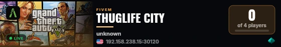 THUGLIFE CITY live status badge
