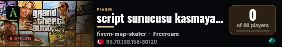 script sunucusu kasmayalım live status badge