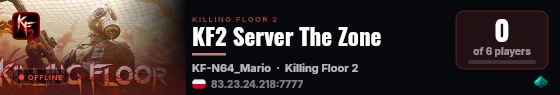 KF2 Server The Zone live status badge