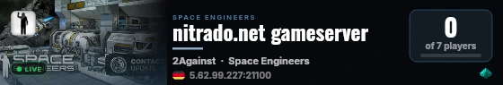 nitrado.net gameserver live status badge