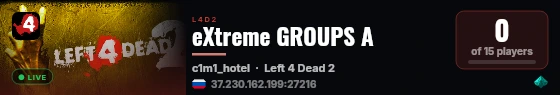 eXtreme GROUPS A live status badge