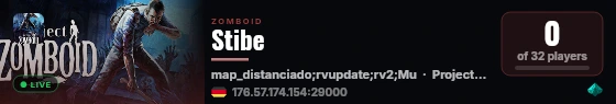 Stibe live status badge
