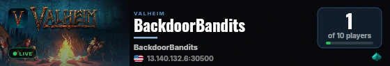 BackdoorBandits live status badge