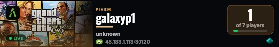 galaxyp1 live status badge